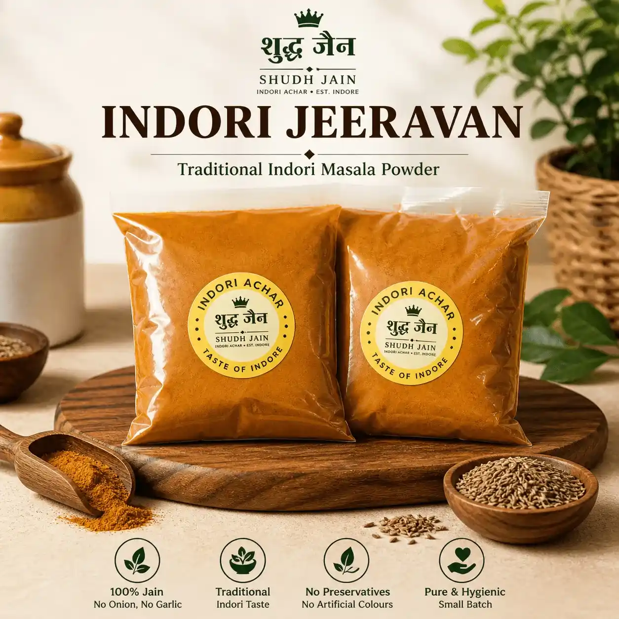 Indori Jeeravan — Jain achar without onion or garlic, Shudh Jain Indore
