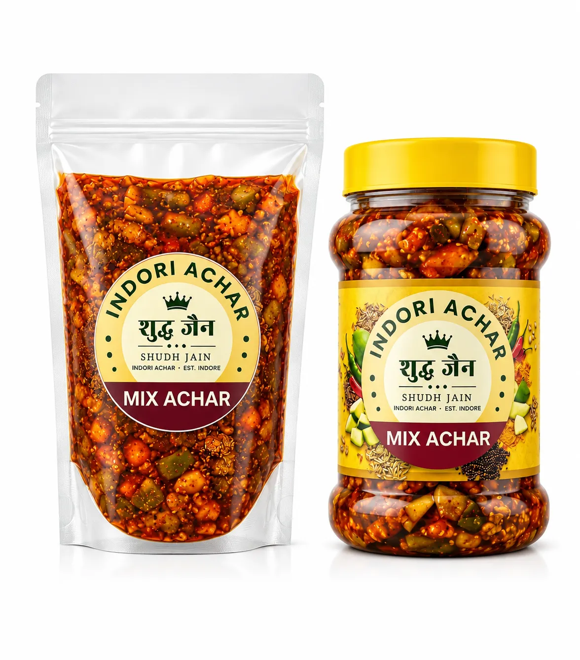 Mix Achar — Jain achar without onion or garlic, Shudh Jain Indore