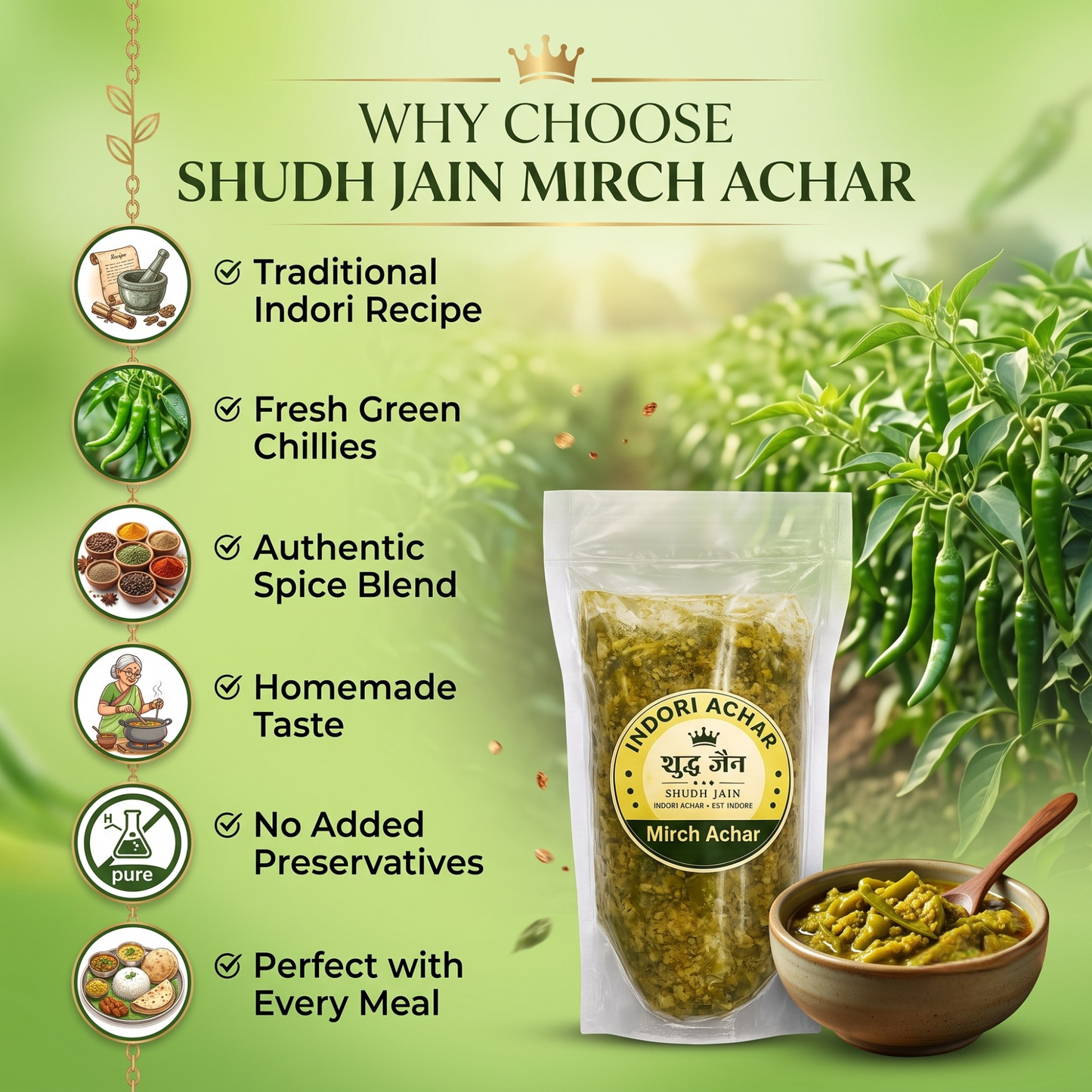 Mirch Achar | Shudh Jain
